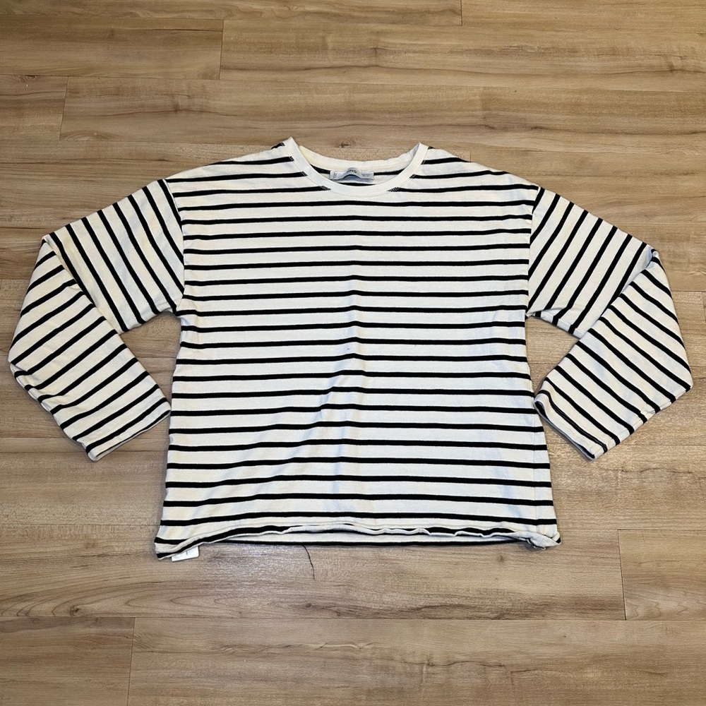 Mango MNG Long Sleeve Shirt Size Small